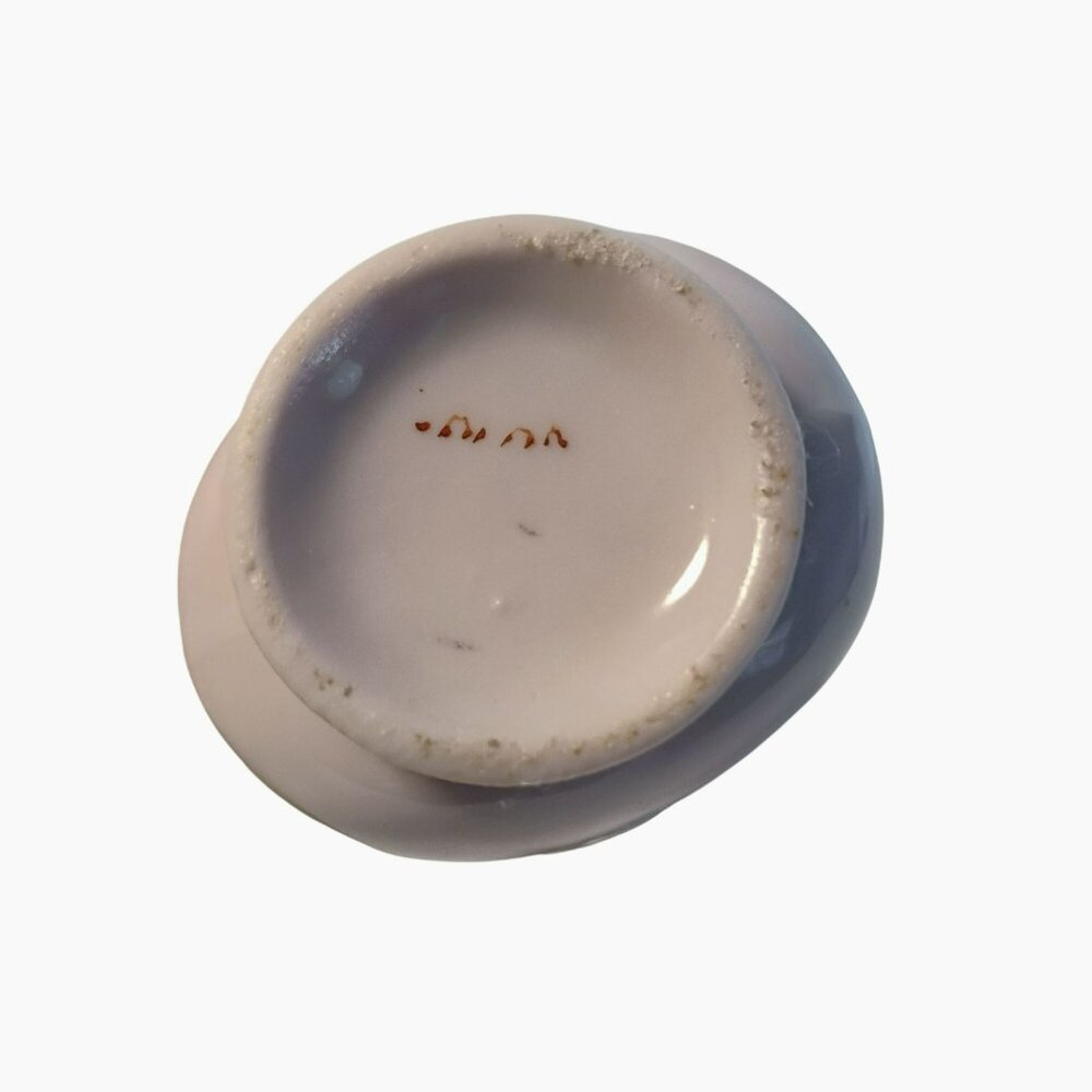 Vintage Pink Gold Ceramic Miniature Vase Original Tag Herbary Gardens Sachet 4" - Picture 6 of 6